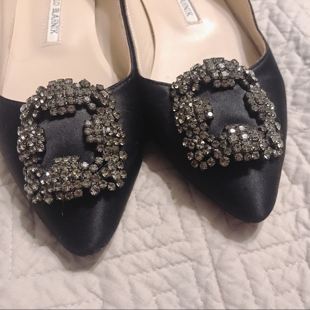 Manolo Blahnik Hangisi Flats ✨ - Picture 2 of 7
